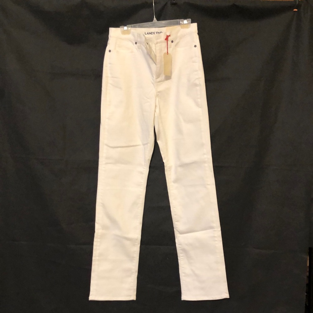 Lands’ End High Rise Straight Jean